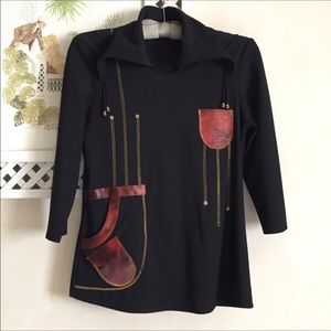 🆕🌹VINTAGE, ONE OF A KIND, ART DECO SHIRT, MEDIUM